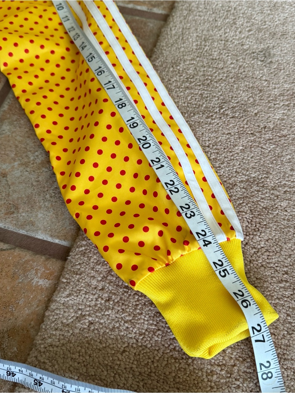 Adidas x Pharrell Williams Yellow Track Jacket w Polka Dots - Picture 7 of 8
